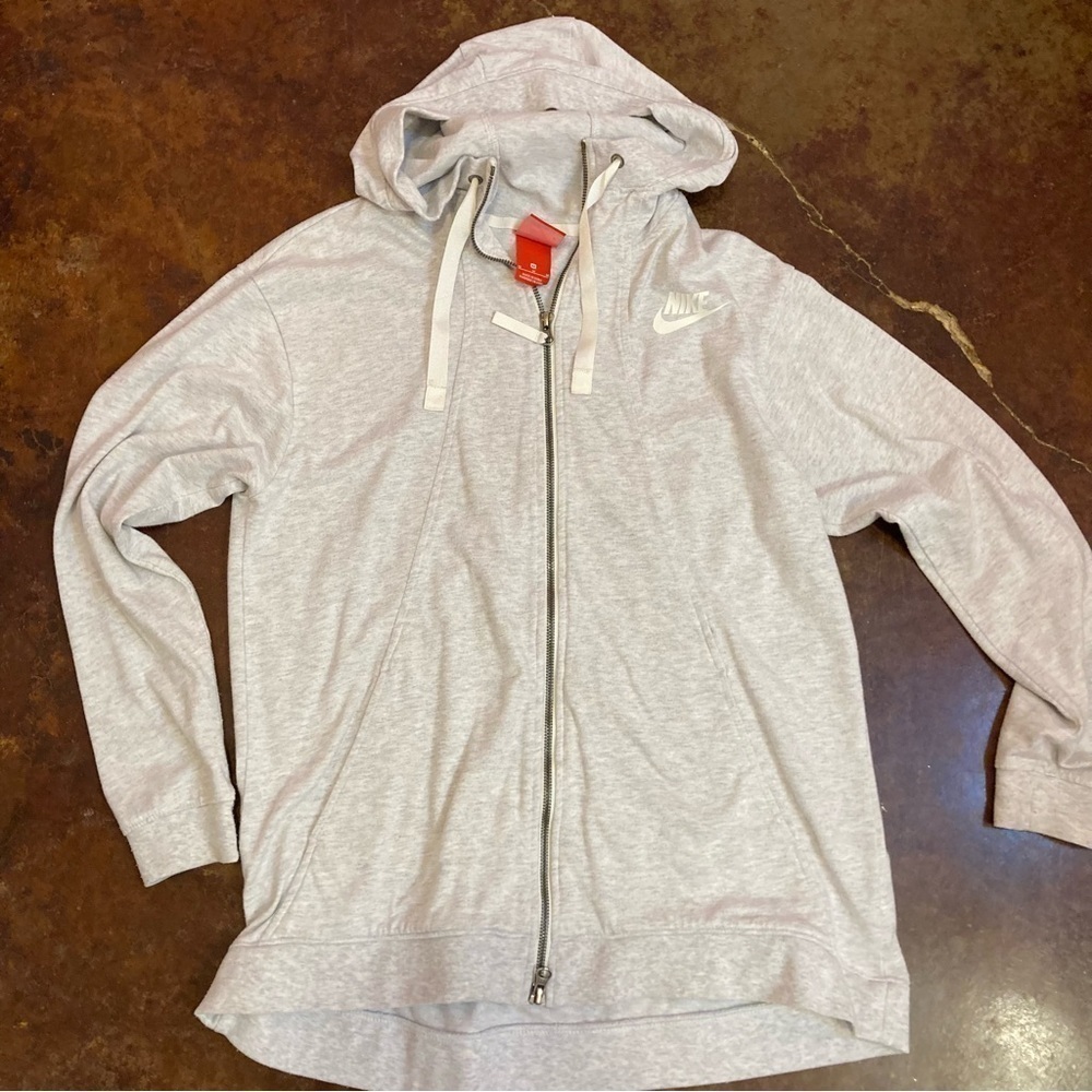 Ladies Nike Jersey Knit Zip Front Hooded Jacket